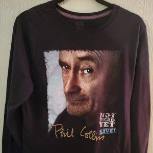 PHIL COLLINS Not Dead Yet Concert T-Shirt Medium